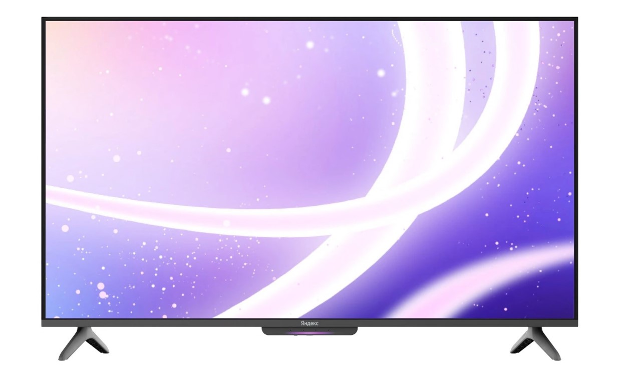 Телевизор LED Yandex 65" ТВ Станция Бейсик с Алисой Яндекс.ТВ черный 4K Ultra HD 60Hz USB WiFi Smart