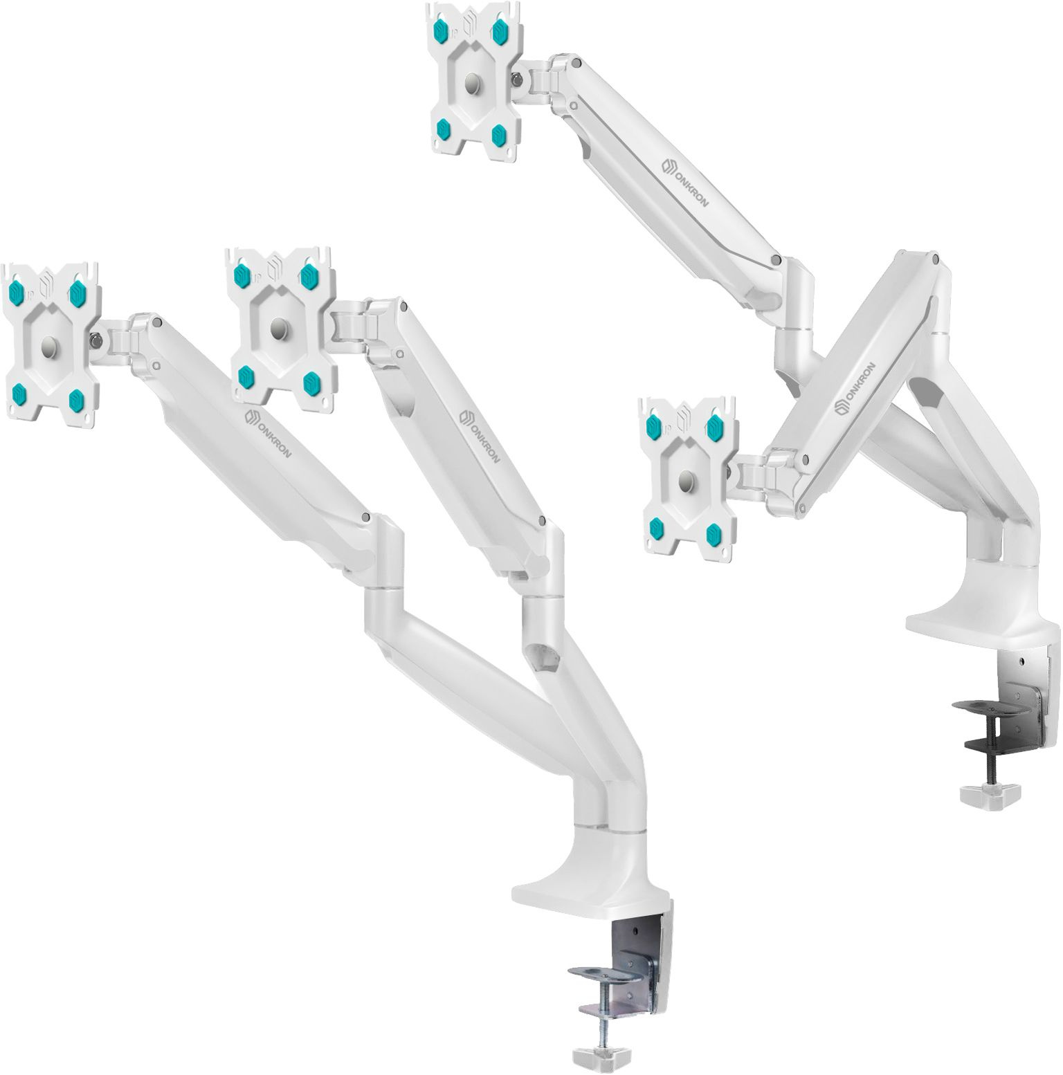 Кронштейн для мониторов Onkron G200 белый 13"-32" макс.18кг настольный поворот и наклон верт.перемещ