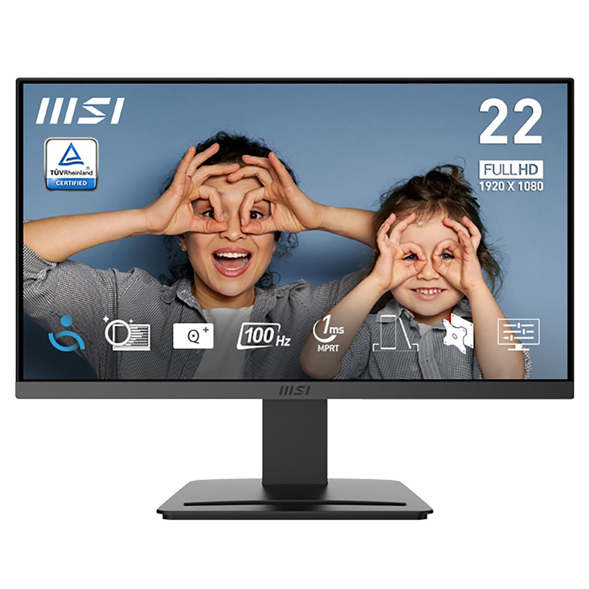 Монитор 21.45" MSI PRO MP223 E2 Black (VA, 1920x1080, HDMI+DP, 1 ms, 178°/178°, 250 cd/m, 3000: