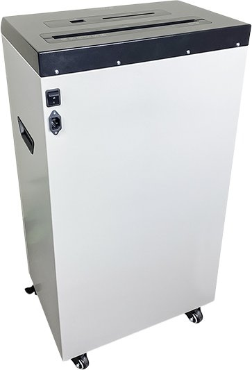 Шредер Heleos СП65-4 белый/черный (секр.P-4) фрагменты 30лист. 65лтр. скрепки скобы пл.карты CD