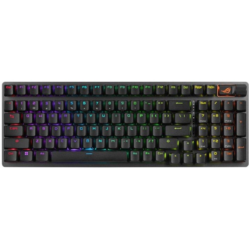 Клавиатура ASUS X901 STRIX SCOPE II 96 WL ROG NX Snow PBT 96% USB 2.4GHz BT