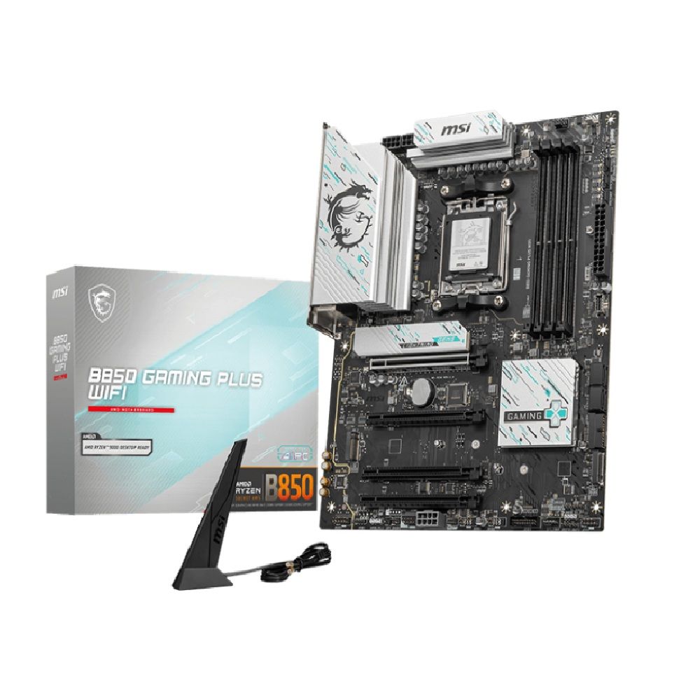 Материнская плата MSI B850 GAMING PLUS WIFI  Socket AM5 AMD B850 4xDDR5 ATX AC`97 8ch(7.1) 5Gigabit 