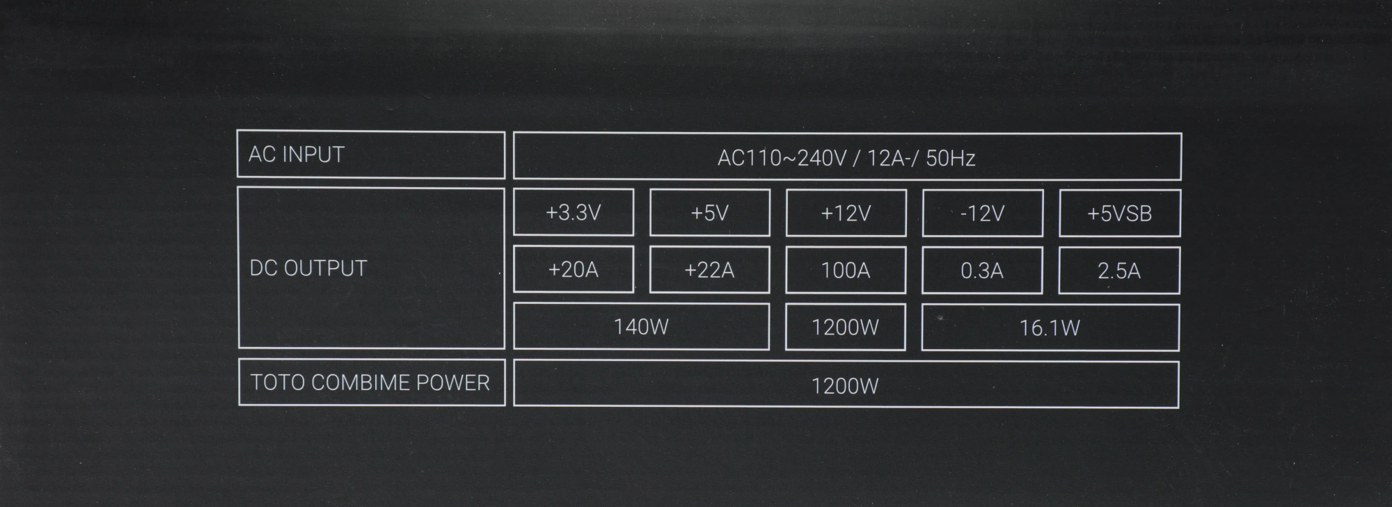 Блок питания Formula ATX 1200W VL-1200G5 MOD Gen.5 80+ gold (20+4pin) APFC 140mm fan lt.blue LED 7xS
