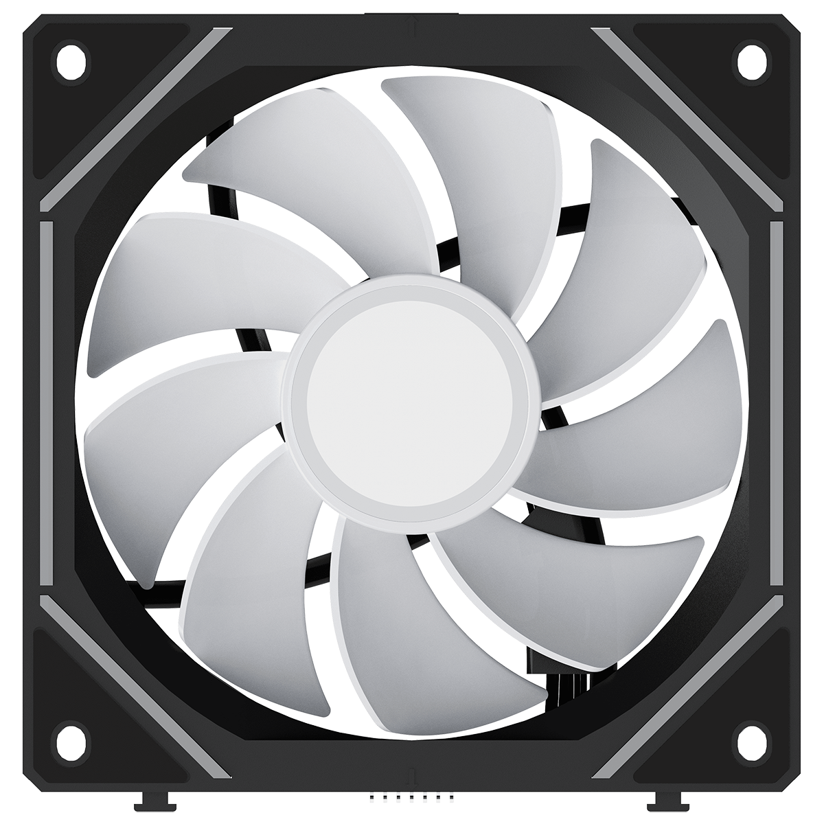 Вентилятор для корпуса Ocypus Gamma F12 UNI BK ARGB REVERSE BLADE 3 IN 1, 3x120x120x25mm, 4-PIN PWM,