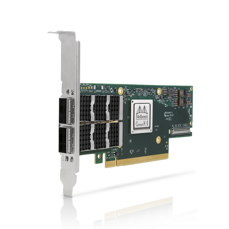 Сетевой адаптер MELLANOX MCX653106A-ECAT ConnectX-6 VPI PCIe3.0/4.0 x16 100Gb/s CX653106A