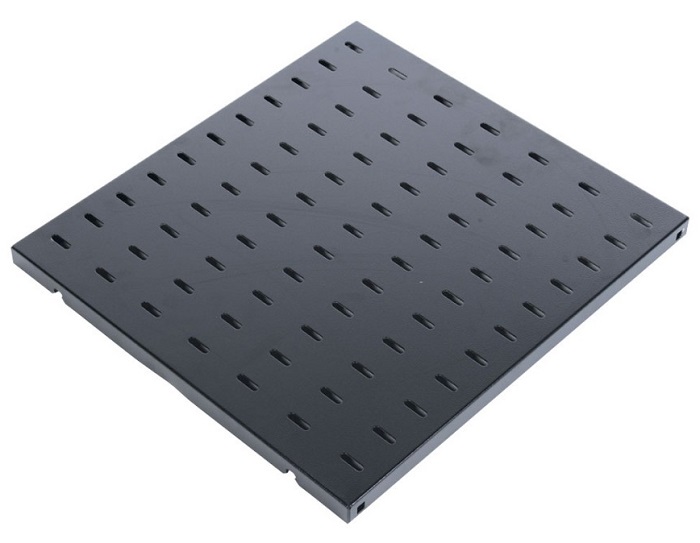 Полка перфорированная, глубина 580 мм, цвет черный