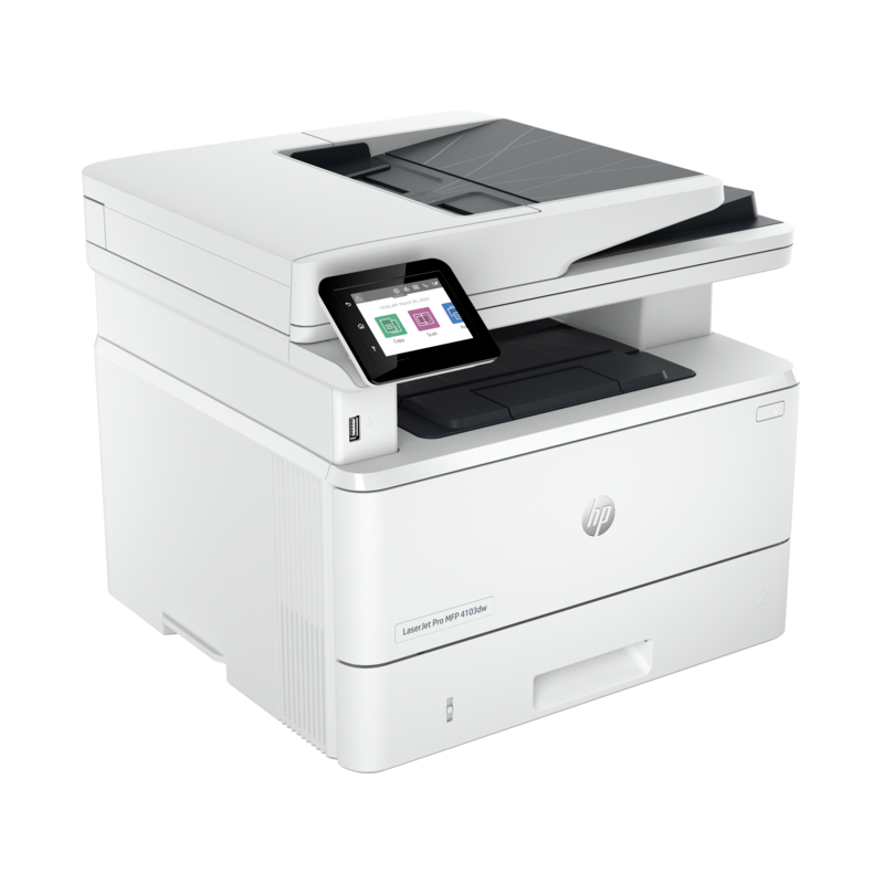МФУ лазерный HP LaserJet Pro 4103dw (2Z627A) A4 Duplex Net WiFi белый