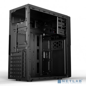 CBR PCC-ATX-E188-WPSU Корпус ATX Miditower E188, без БП, 1*USB 3.0, 2*USB 2.0, HD Audio+Mic, Black