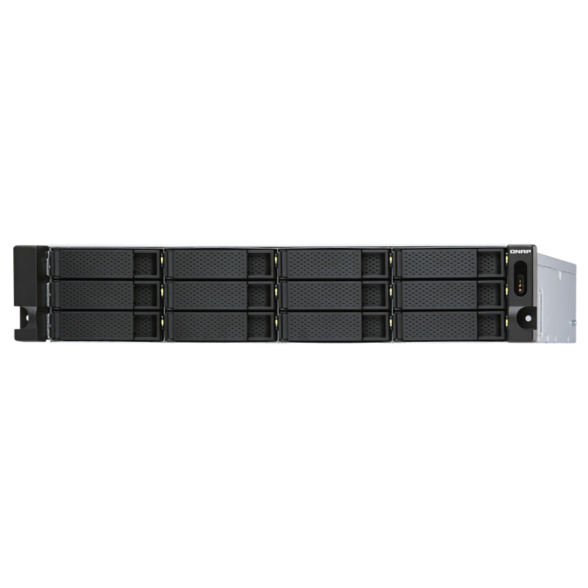 QNAP TL-R1200S-RP SATA 6GB/s JBOD storage enclosure, 12-tray 3,5"/2,5" w/o HDD, 3 x SFF-8088, 2 PSU.