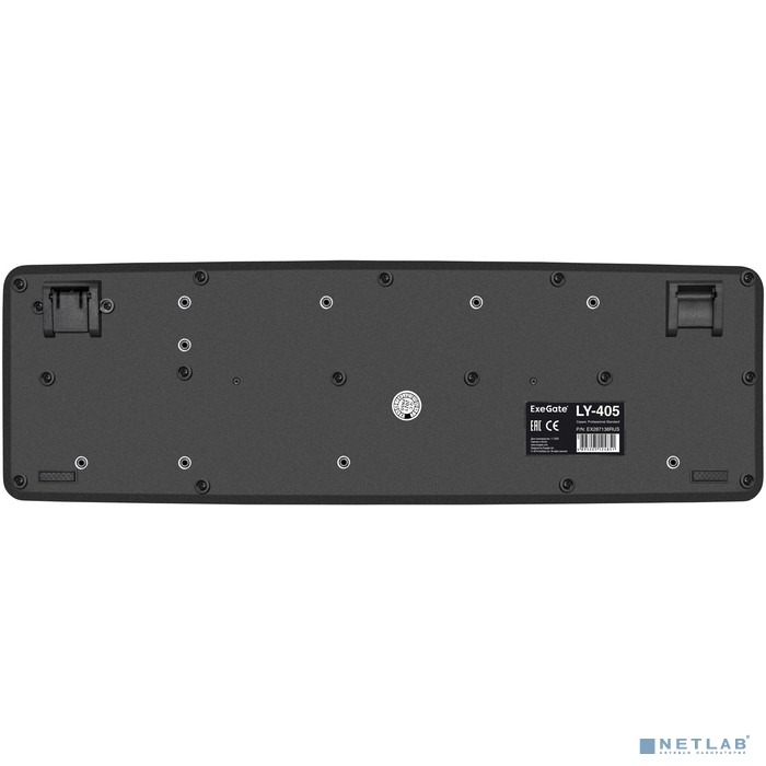 Exegate EX287138RUS Клавиатура ExeGate LY-405 (USB, 105кл., Enter большой, шнур 1,5м, черная, Color 
