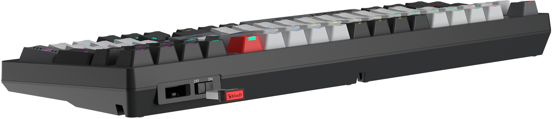 Клавиатура A4Tech Bloody WS98 механическая черный/серый USB беспроводная BT/Radio Multimedia for gam