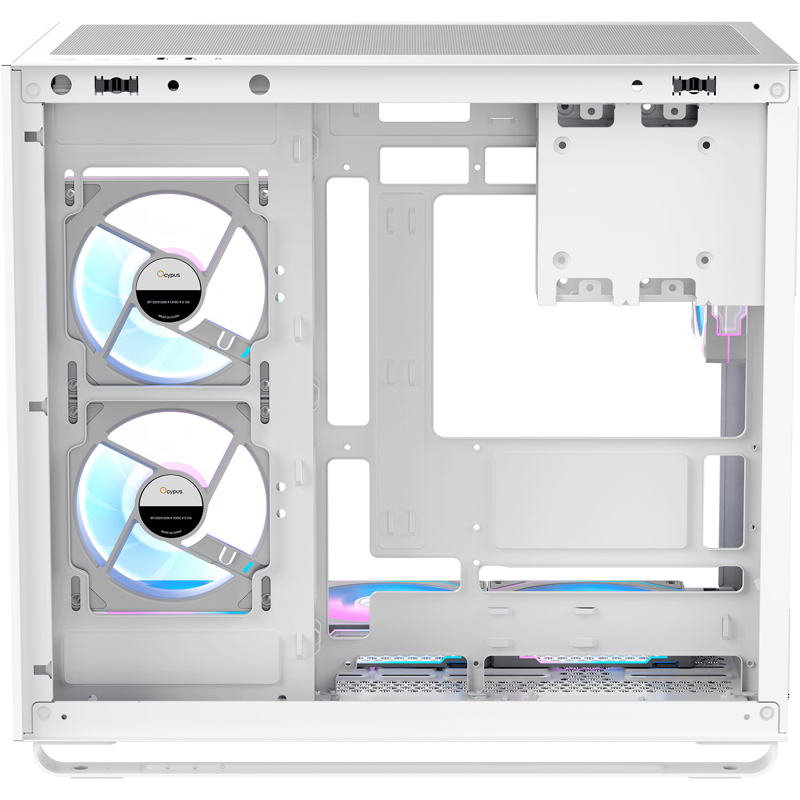 Корпус Ocypus Iota C70 WH ARGB, Midi-Tower, TG, 6x120mm ARGB, 2xUSB-A 3.0 + 1xUSB-C 3.1, ATX, mATX, 