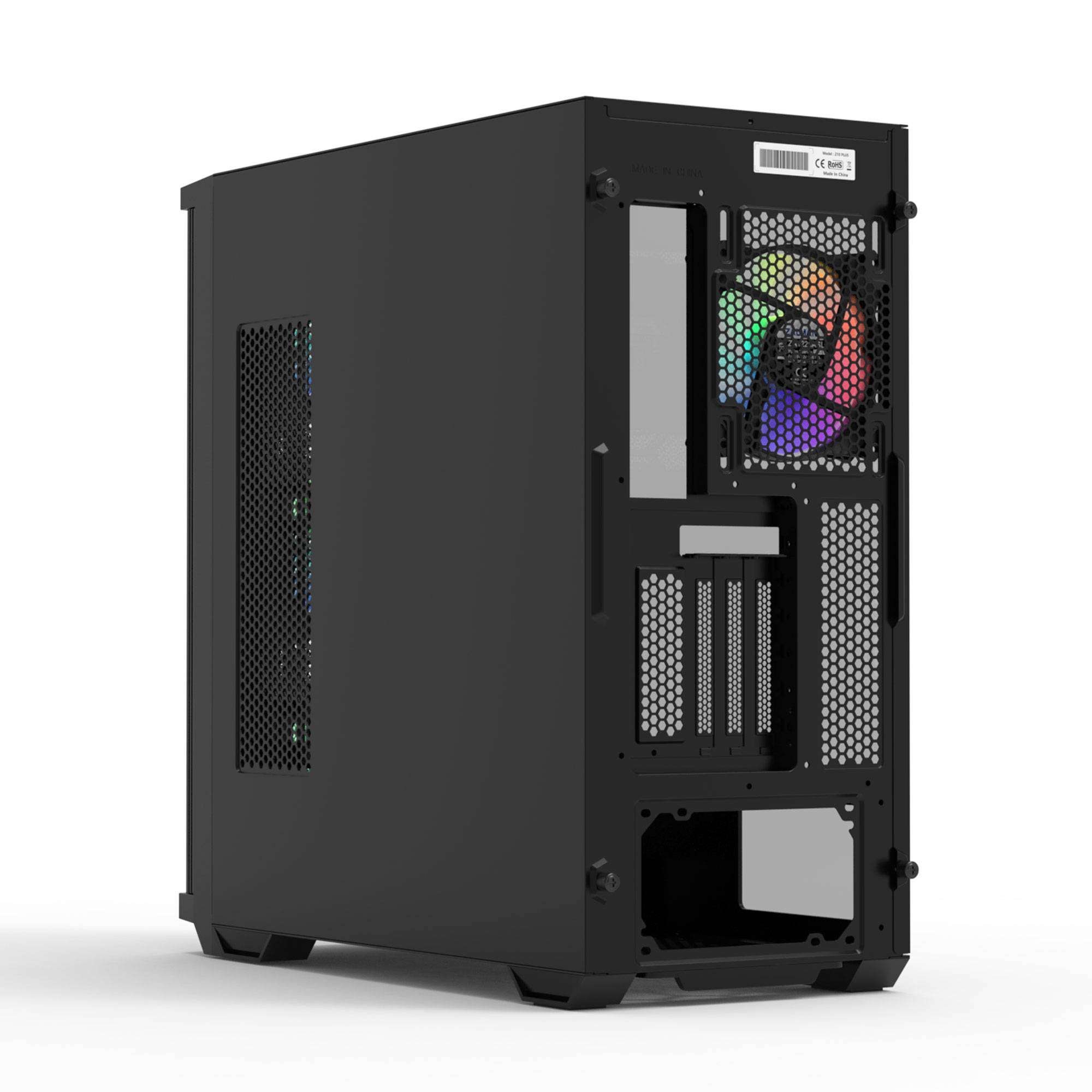 Корпус ZALMAN Z10 DUO, ATX, BLACK, WINDOW, 2x3.5", 2x2.5", 2xUSB3.0, 1xUSB 3.1 Type-C, FRONT 3x120mm