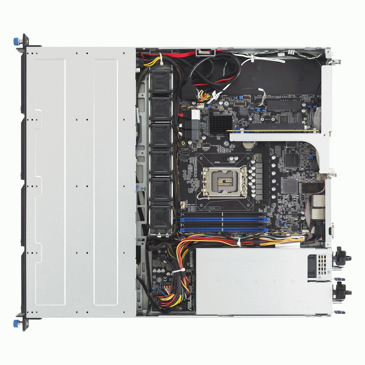 Серверная платформа ASUS RS300-E12-RS4 1U, 1x Socket LGA1700  E-2400, 4 x DDR5 UDIMM ECC, 4 x 3.5" 