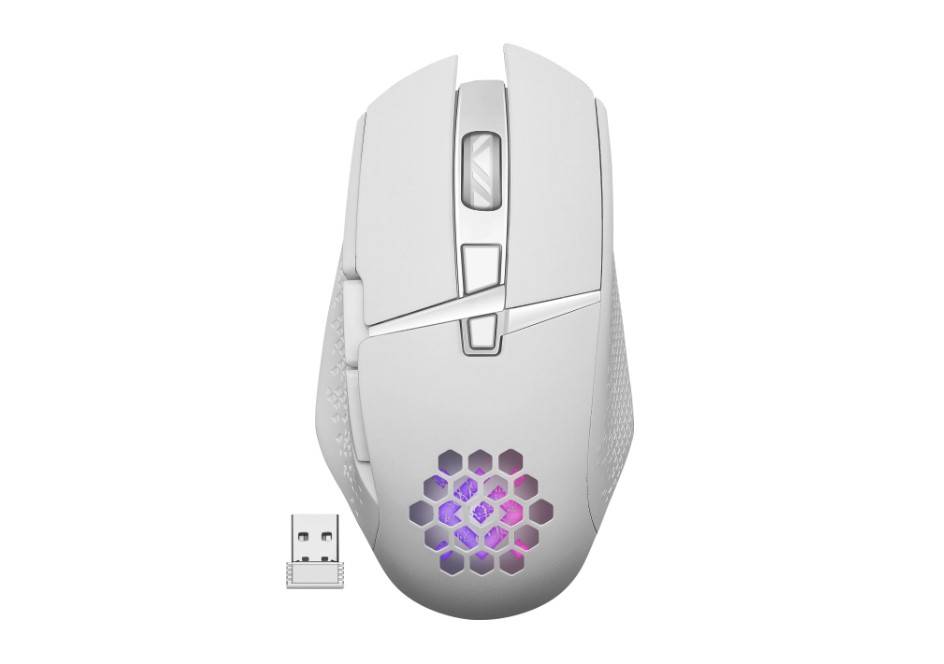 Мышь Defender Glory GM-514 белый оптическая 3200dpi беспров. USB 6but (52513)