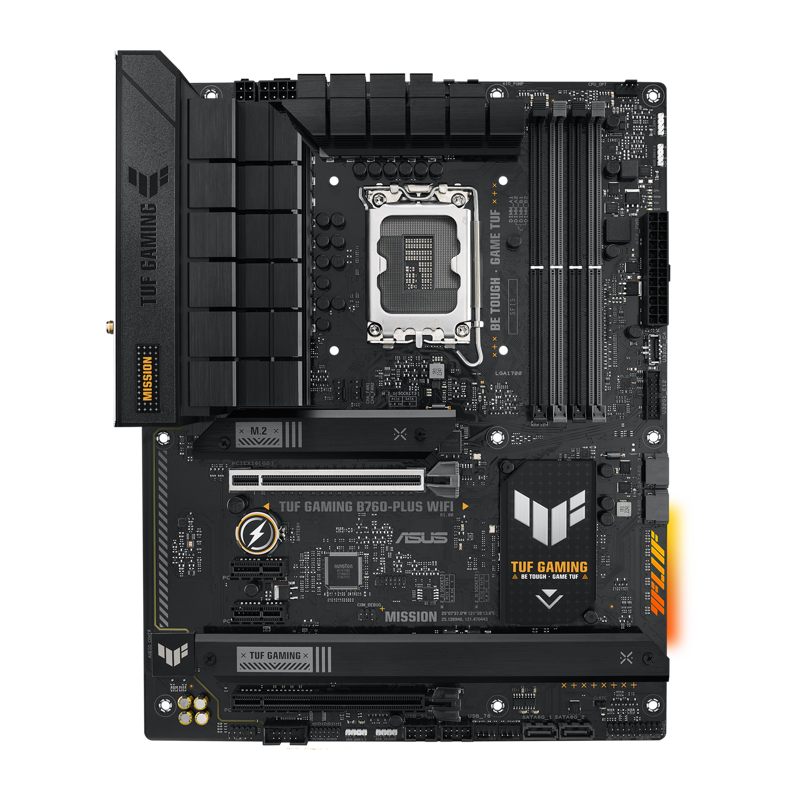 Материнская плата Asus TUF GAMING B760-PLUS WIFI Soc-1700 Intel B760 4xDDR5 ATX AC`97 8ch(7.1) 2.5Gg