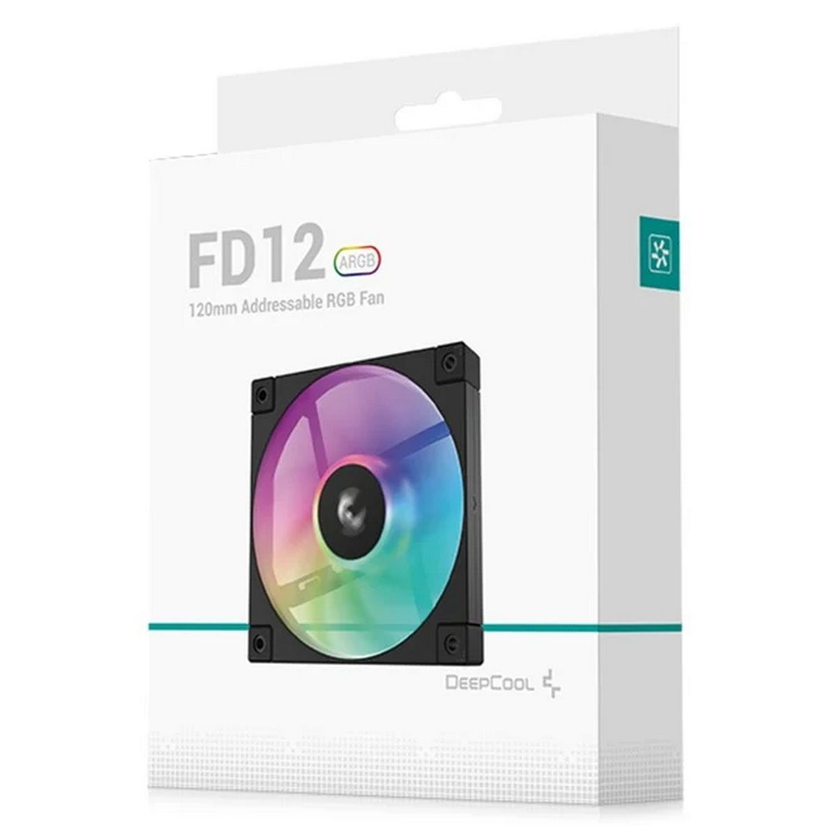 Вентилятор для корпуса Deepcool FD12 ARGB 120х120x25 черный 4-pin 26.9дБ (R-FD12-BKAPN1-G) Ret