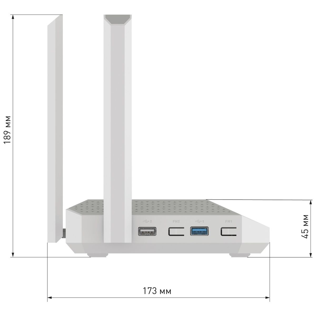 Роутер беспроводной Keenetic Netcraze Ultra (NC-1812) BE7200 10/100/1000/2500BASE-TX/4G ready белый
