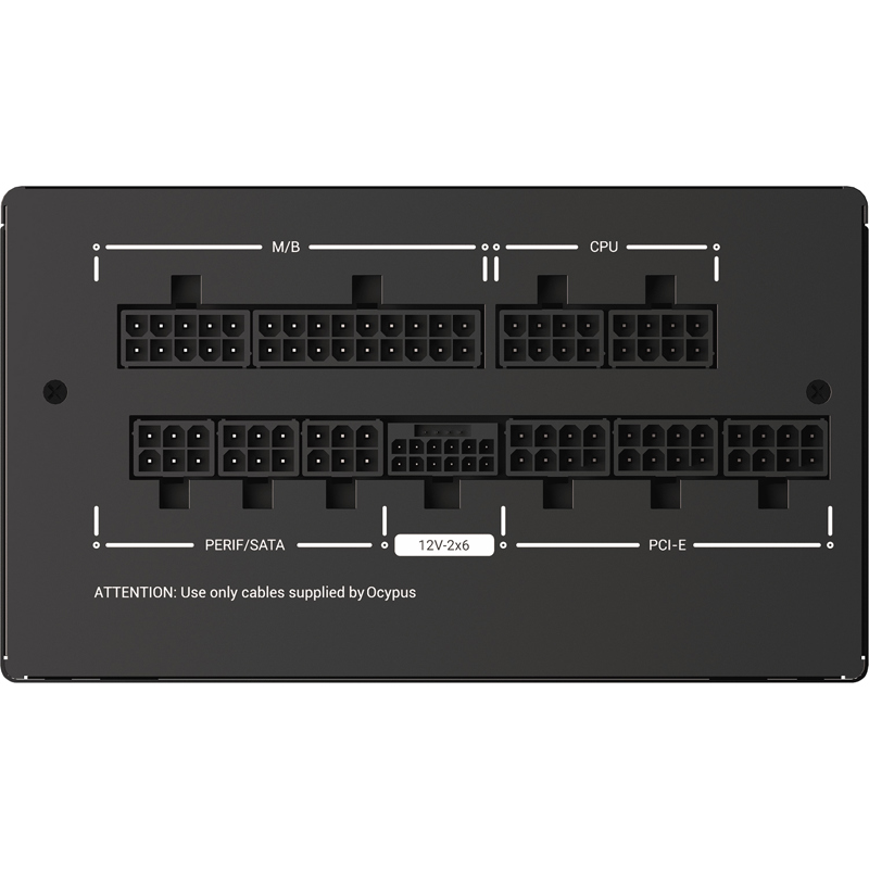 Блок питания Ocypus Iota P1000, Model P1000-GF, 1000W 80+ Gold (ATX, 3.1, Full modular, 1x24(20+4)pi