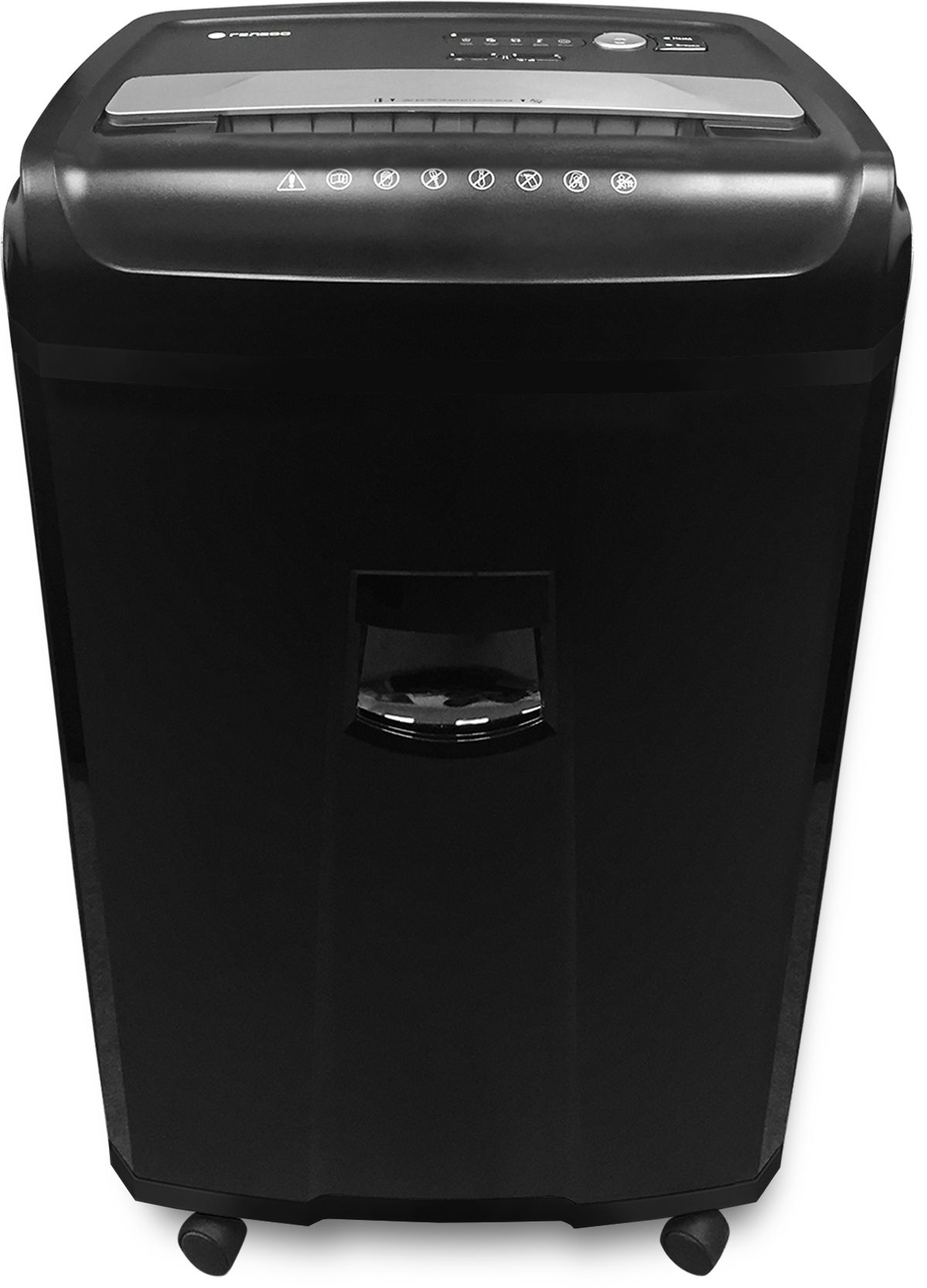 Шредер Heleos УО36-4 черный/серебристый (секр.P-4) фрагменты 29лист. 36лтр. скрепки пл.карты CD