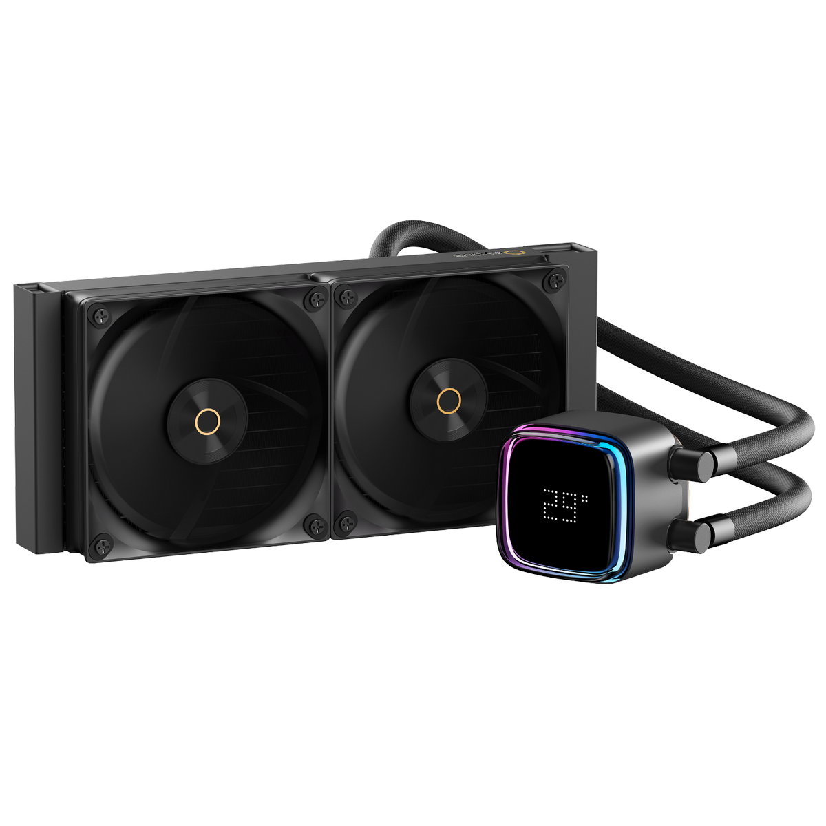 Вентилятор для процессора Ocypus Iota L24 BK ARGB Black 280W/ All Intel/ AMD AM*/ Digital display / 