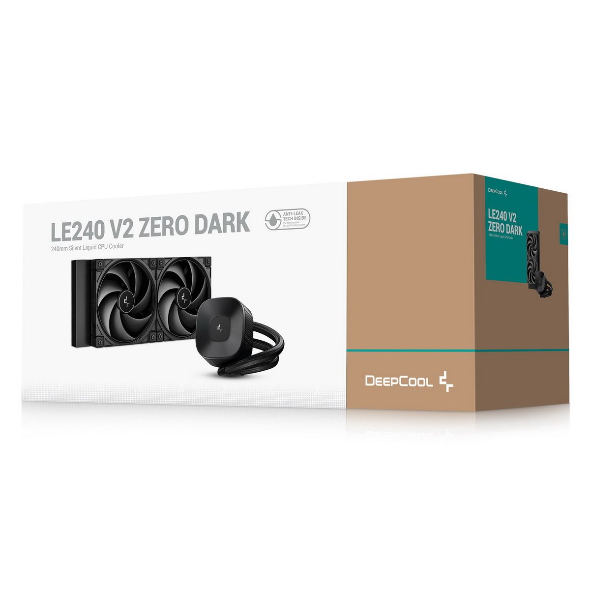 Система водяного охлаждения Deepcool LE240 V2 Zero Dark Soc-AM5/AM4/1200/1700/1851 черный 4-pin 28.2