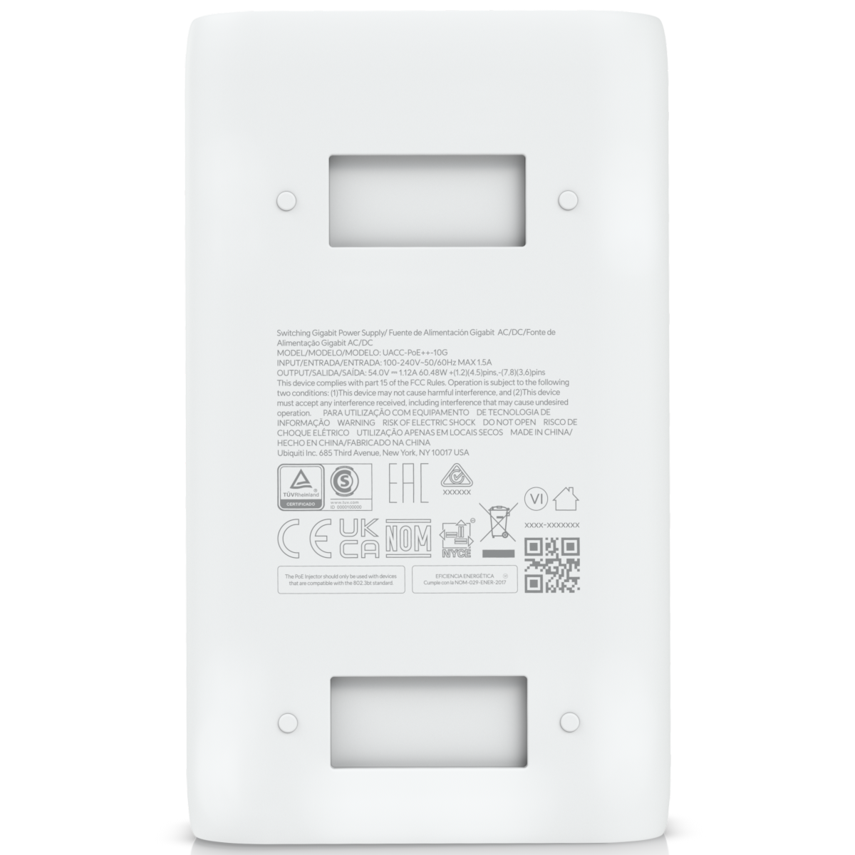 Блок питания для сетевого устройства Ubiquiti  PoE-54-60W-10G  802.3bt