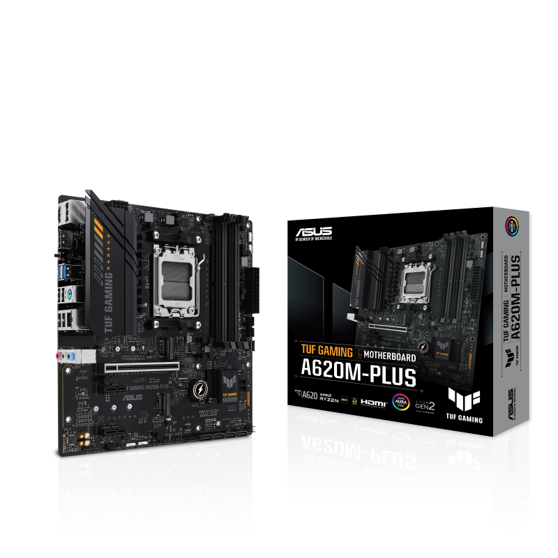 Материнская плата Asus TUF GAMING A620M-PLUS Socket AM5 AMD A620 4xDDR5 mATX AC`97 8ch(7.1) 2.5Gg RA