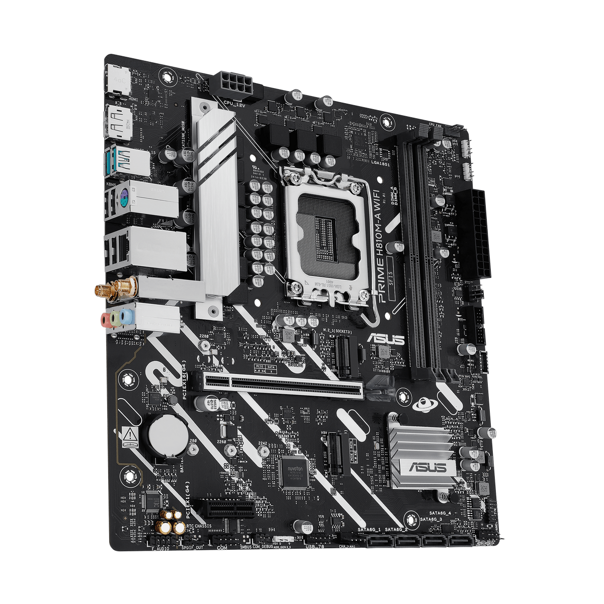 Материнская плата Asus PRIME H810M-A WIFI Soc-1851 Intel H810 2xDDR5 mATX AC`97 8ch(7.1) GbLAN RAID+