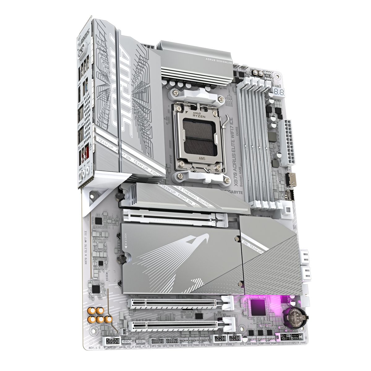 Материнская плата Gigabyte X870 AORUS ELITE WF7 ICE, RTL