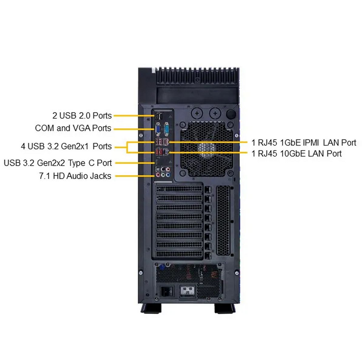 Серверная платформа Supermicro SuperWorkstation Full Tower 551A-T W-3400 Xeon/no DIMM(16) only DDR5/