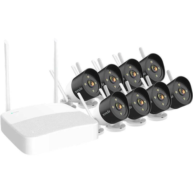 IP-камера Tenda K8W-3TC Система видеонаблюдения, 8 цилиндрических уличных IP-камеры CT6 и видеорегис