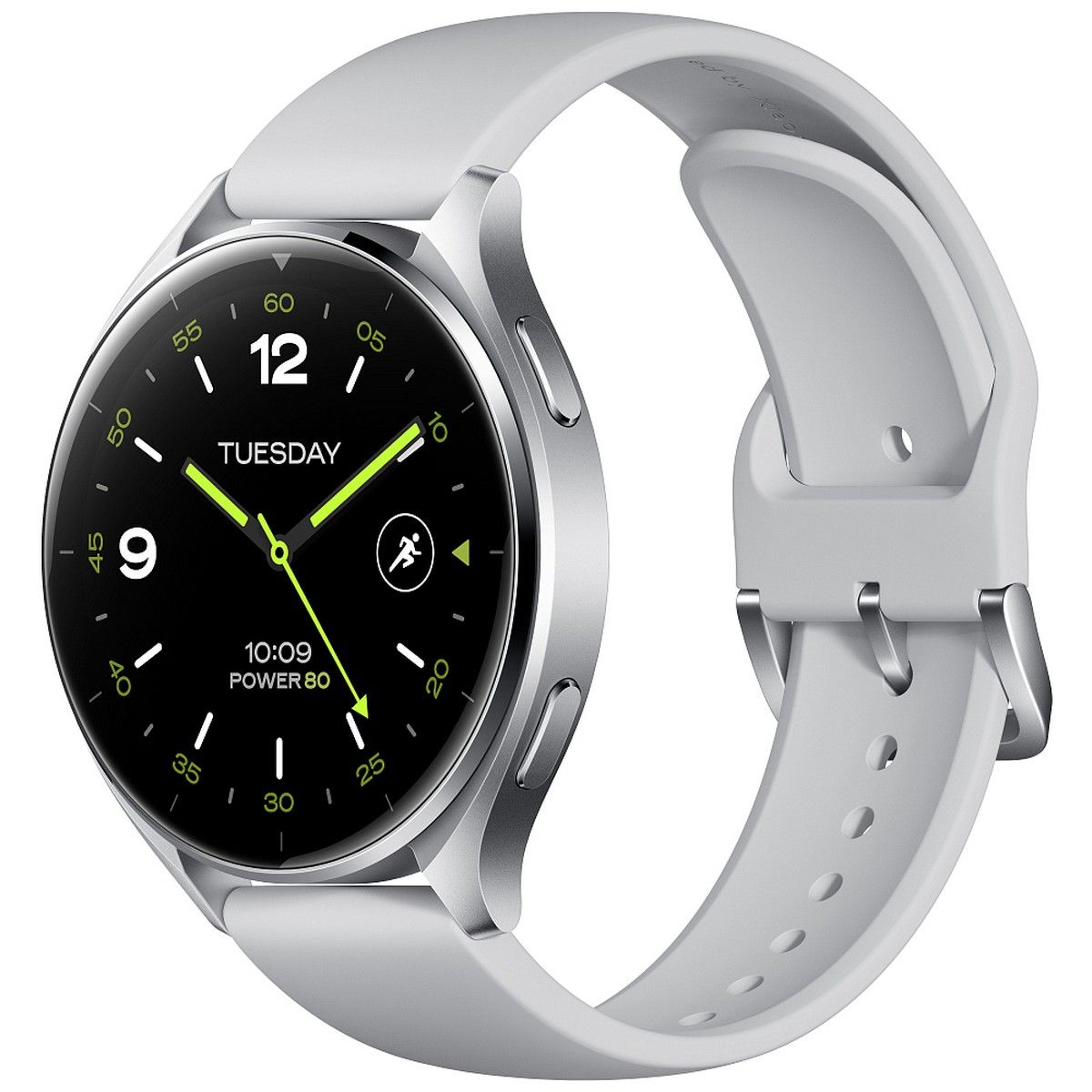 Смарт-часы Xiaomi Watch 2 46мм 1.43" AMOLED корп.серебристый рем.серый разм.брасл.:140-210мм (BHR803