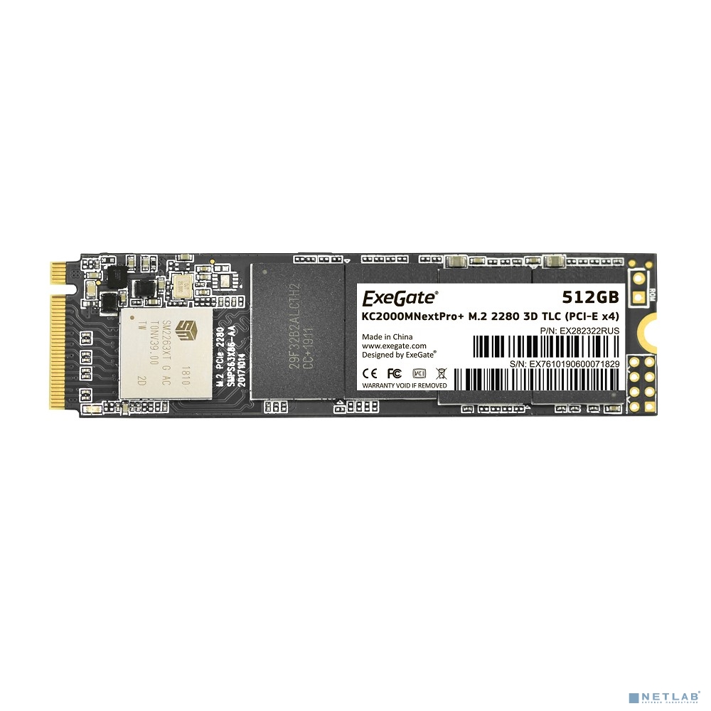 Твердотельный диск ExeGate SSD M.2 512GB Next Pro+ Series EX282322RUS