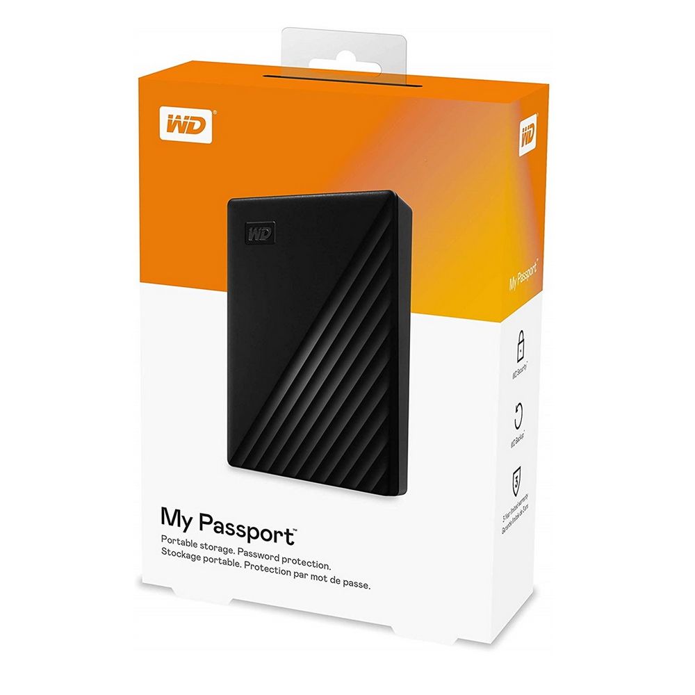 Жесткий диск WD USB3.2 Gen1 2TB WDBYVG0020BBK-WESN My Passport 2.5" черный