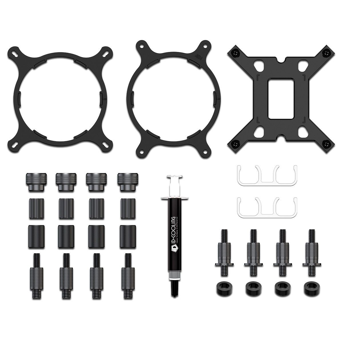 Система водяного охлаждения ID-Cooling FX240 Inf ARGB Soc-AM5/AM4/1200/1700/1851 белый 4-pin 27.2dB 