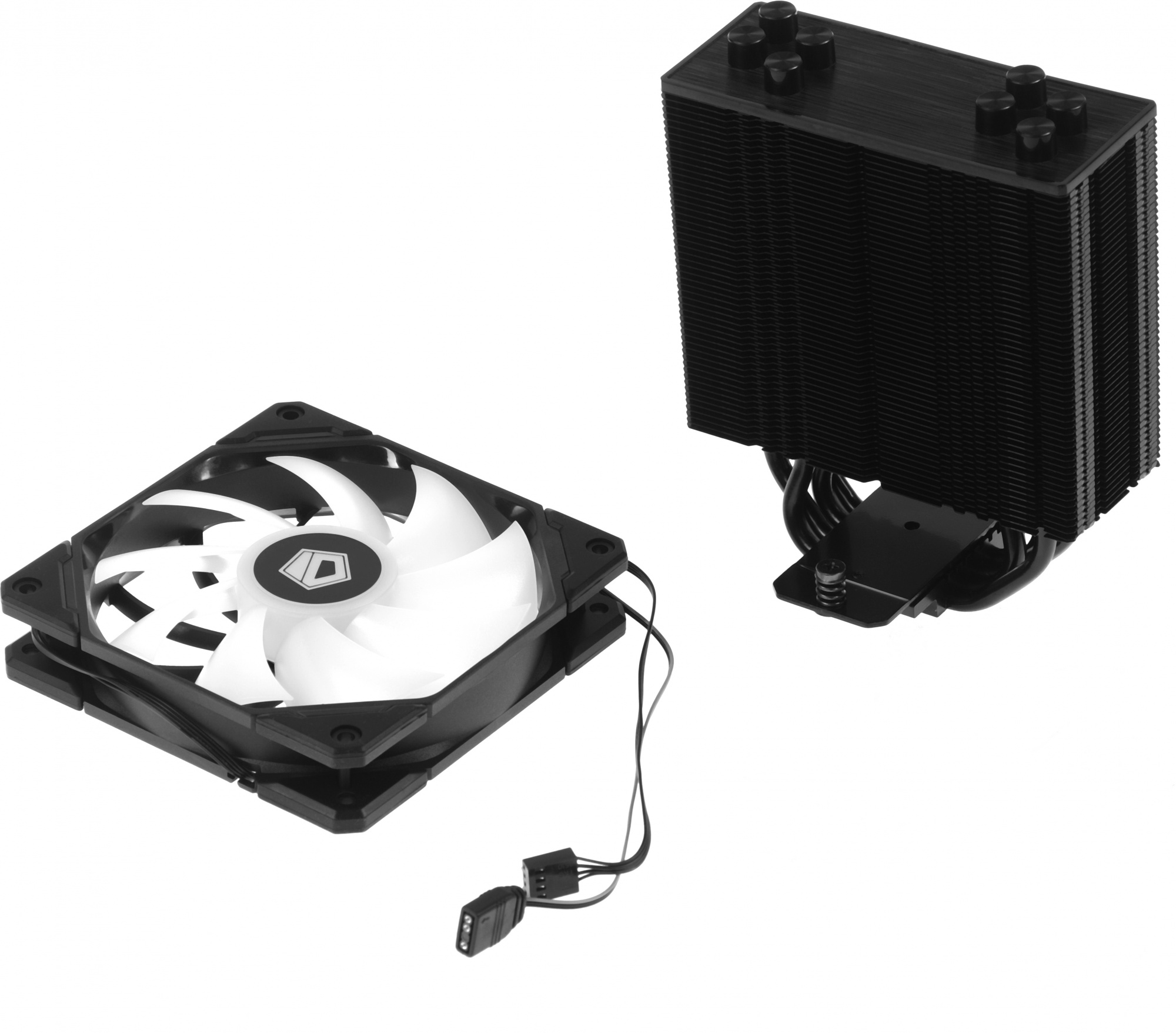 Устройство охлаждения(кулер) ID-Cooling SE-224-XTS ARGB Soc-AM5/AM4/1200/1700/1851 черный 4-pin 29dB