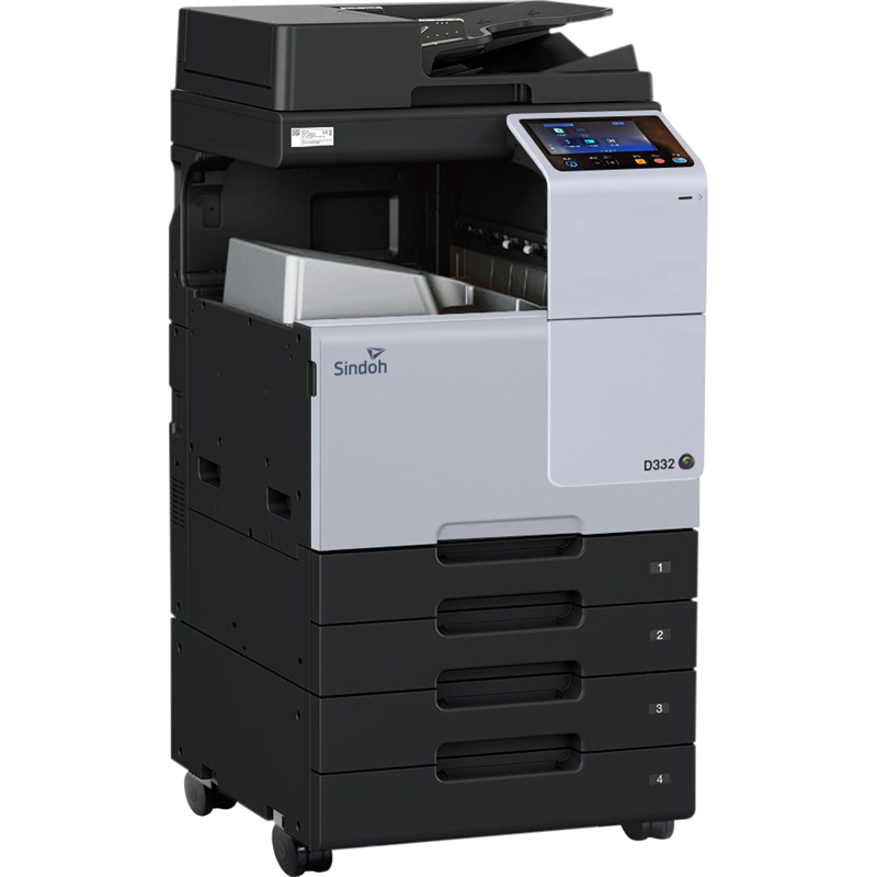 МФУ Sindoh D332e ЦВЕТ, принтер/копир/сканер/факс (опция), А3, 28 стр/мин, 1800х600 dpi. Сканер до 55