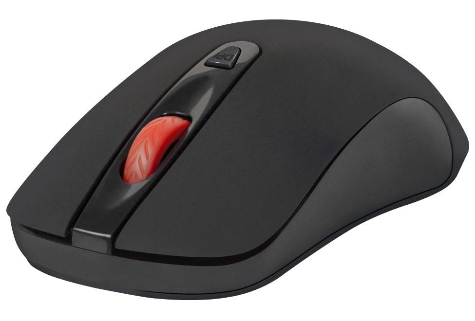 Мышь Defender Nexus MS-195 черный оптическая 1600dpi silent беспров. USB 3but (52195)