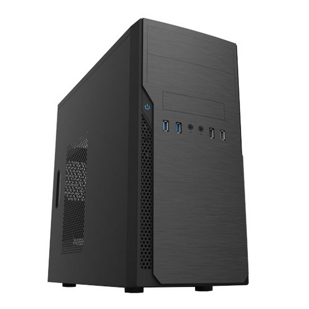 Корпус FoxLine Case Foxline FL–628-FZ450R-U32 |FL–628-FZ450R-U32| mATX case, black, w/PSU 450W 12cm,