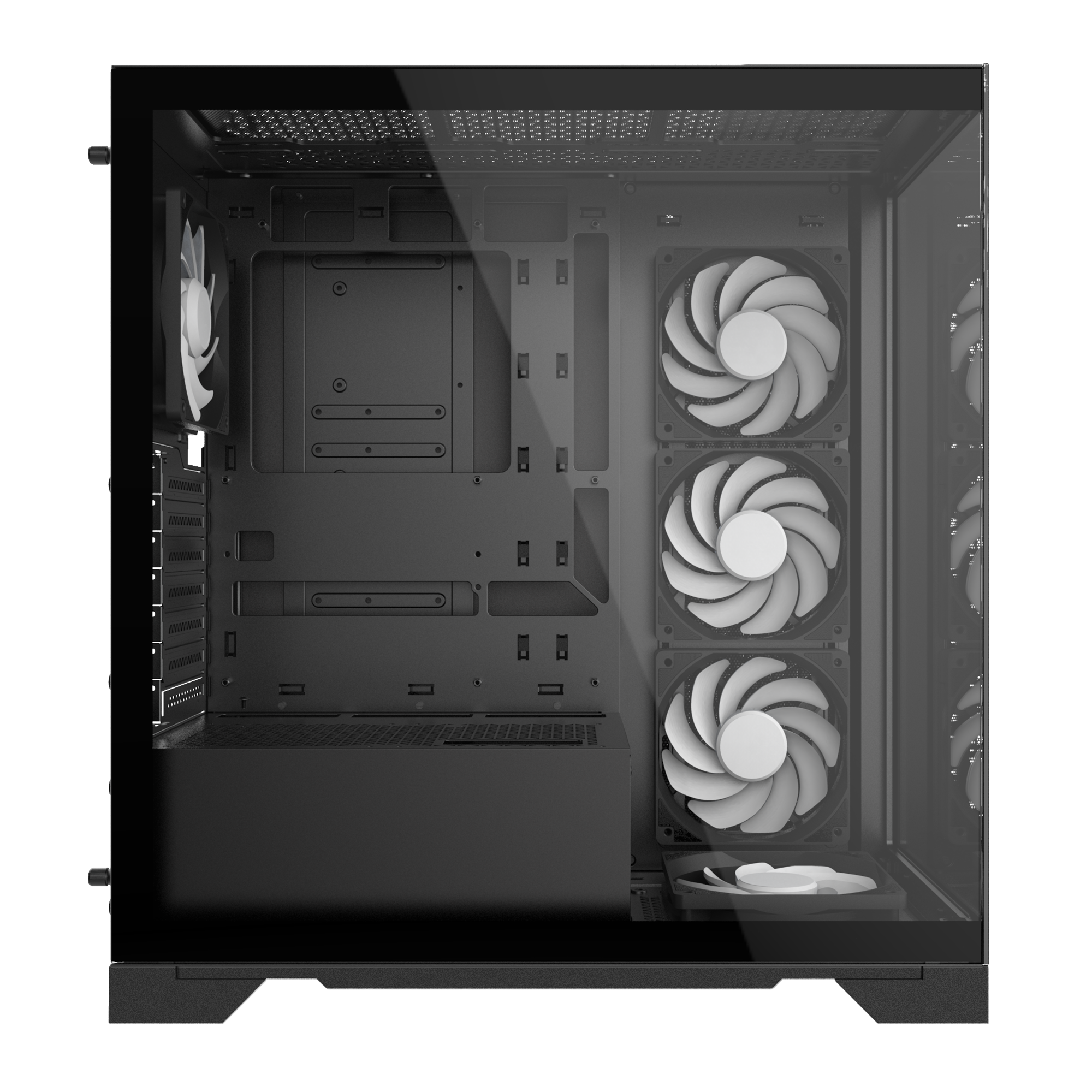 Корпус XPG INVADER X BLACK (INVADERXMT-BKCWW) Mid-Tower Gaming ATX PC Case with Panoramic View, Temp