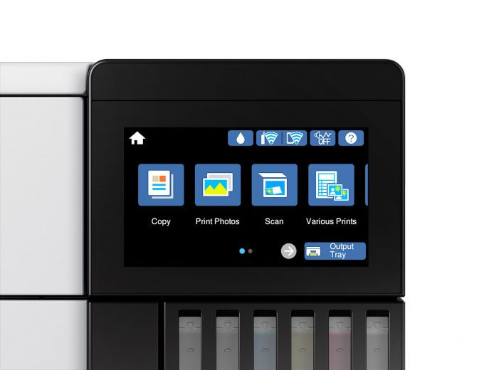 МФУ струйный Epson L8160 (C11CJ20404/403/402) A4 Duplex Net WiFi белый
