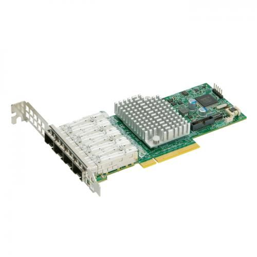Сетевой адаптер SuperMicro AOC-STG-I4S Network adapter 4-PORT 10GbE Standard LP Intel XL710-AM1 With