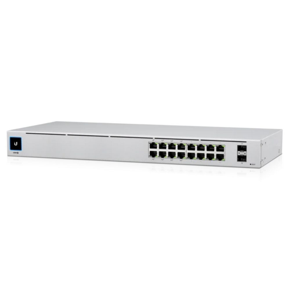 Коммутатор Ubiquiti UniFi Switch 16 PoE |USW-16-POE| Ubiquiti PoE-коммутатор в стойку, 16х 1G RJ45, 