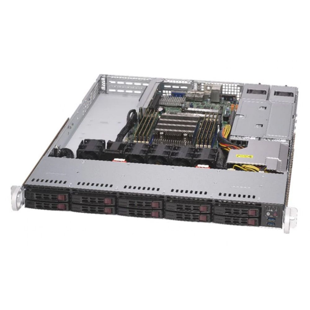 Серверная платформа Supermicro A+ Server 1U Single AMD EPYC 7002 Series Processor (8 DIMM DDR4, 10 H