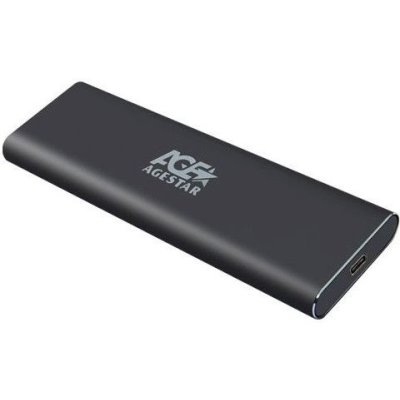 AgeStar 3UBNF5C (BLACK) USB 3.1 Type-C  Внешний корпус M.2 NGFF (B-key)  AgeStar 3UBNF5C (BLACK), ал