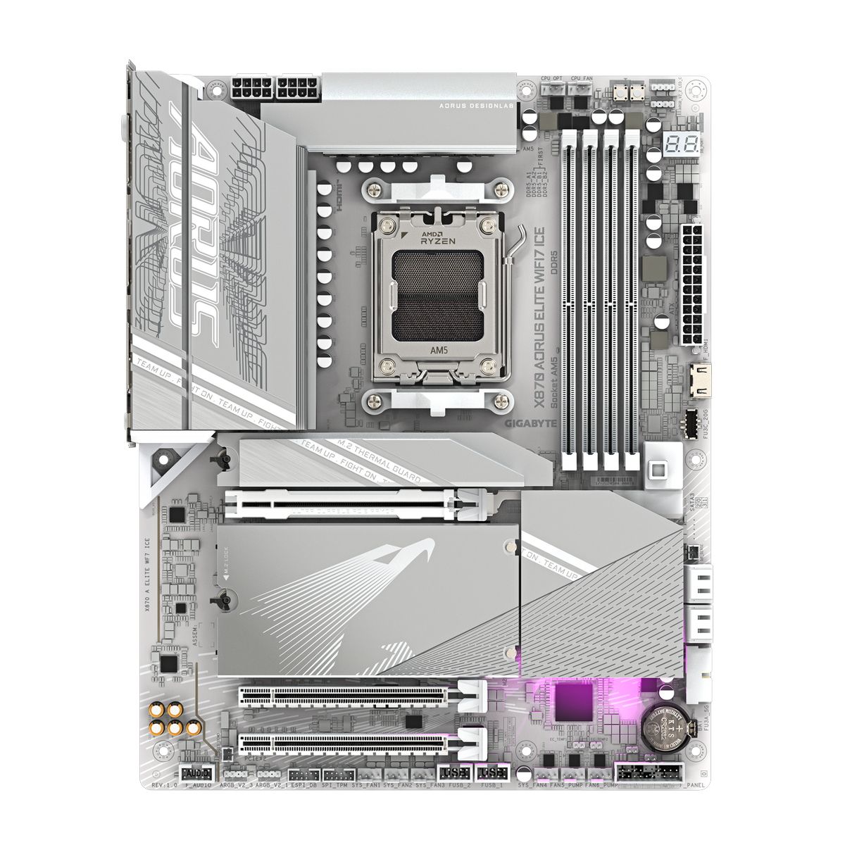 Материнская плата Gigabyte X870 AORUS ELITE WF7 ICE, RTL
