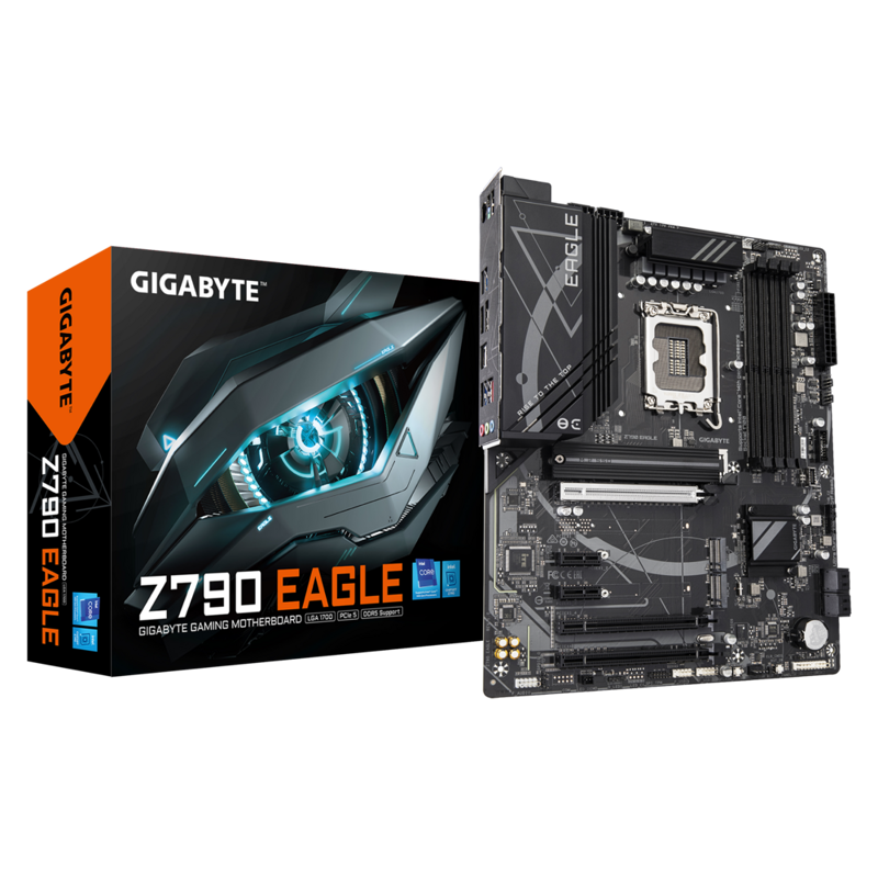 Материнская плата Gigabyte Z790 EAGLE Soc-1700 Intel Z790 4xDDR5 ATX AC`97 8ch(7.1) 2.5Gg RAID+HDMI+