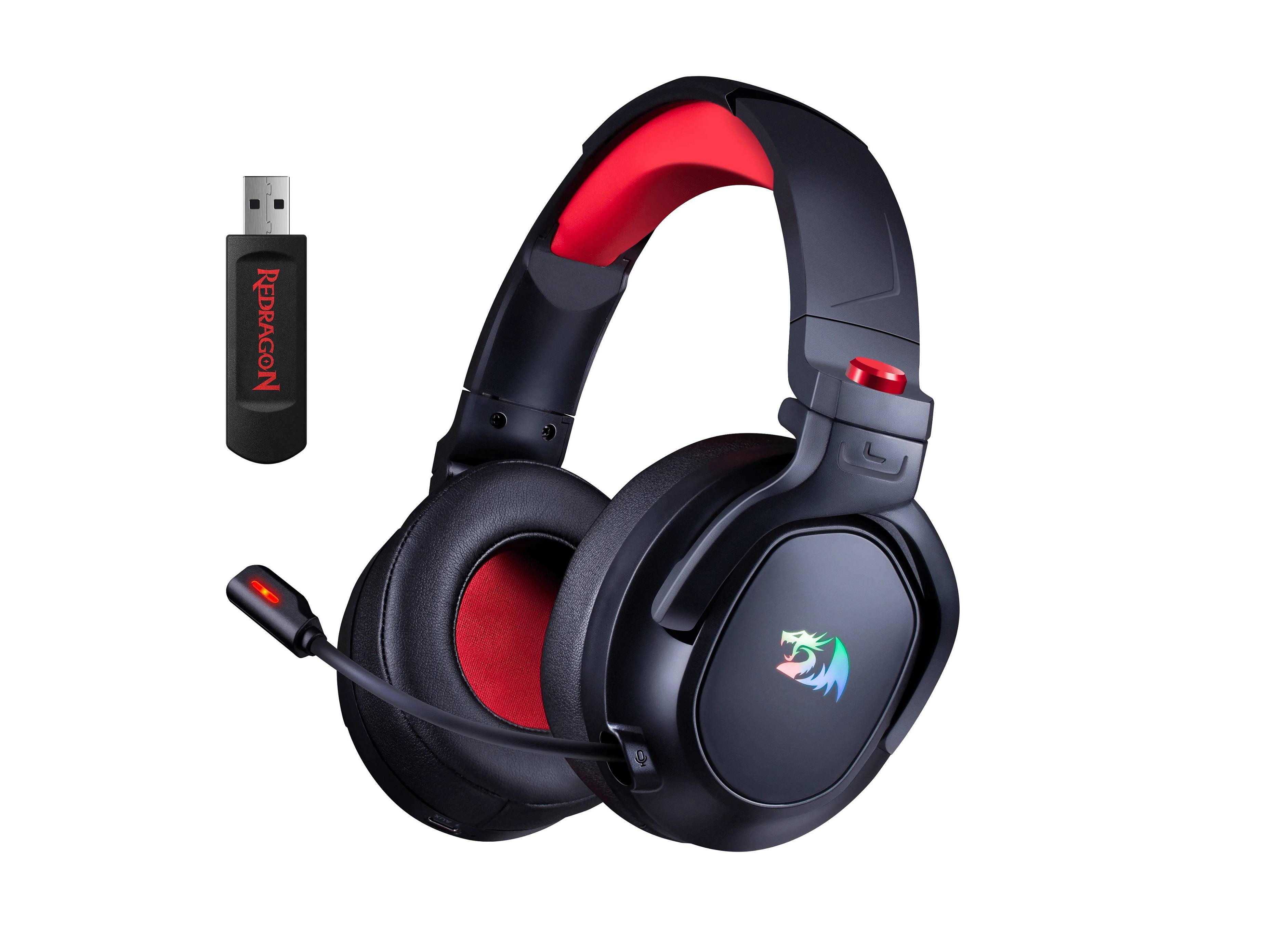 Нaушники WIRELESS 2.4GHZ 7.1 NOMEN RGB 71279 REDRAGON
