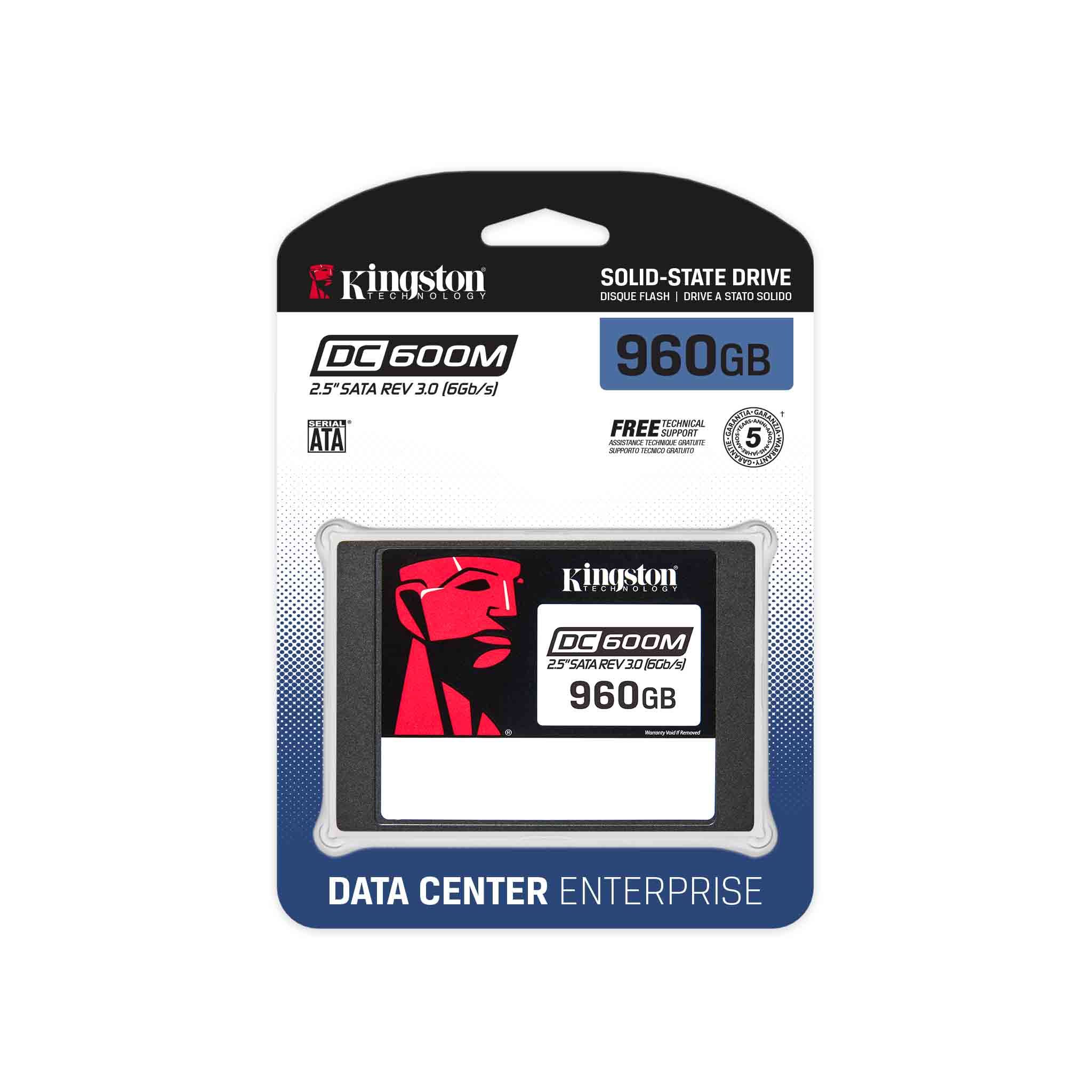 Накопитель SSD Kingston SATA-III 960GB SEDC600M/960G DC600M 2.5" 1 DWPD